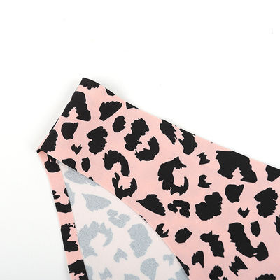 Breathable Sexy Period Underwear Seamless Leopard Ice Silk Underwear Women'S